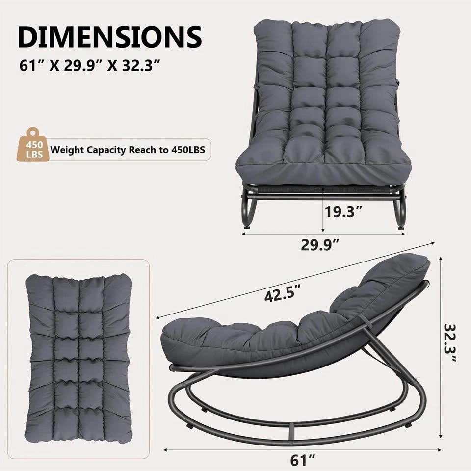 Rocking Chair with Cushion - photo 2