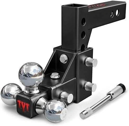 TYT Adjustable Triple Ball Trailer Hitch
