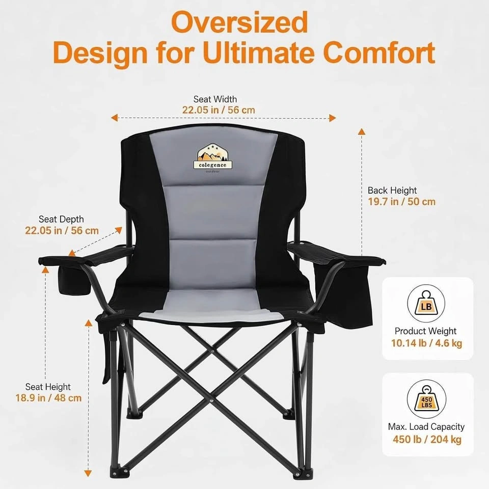 Set of 2 Colegence Oversized Camping Chairs - photo 2