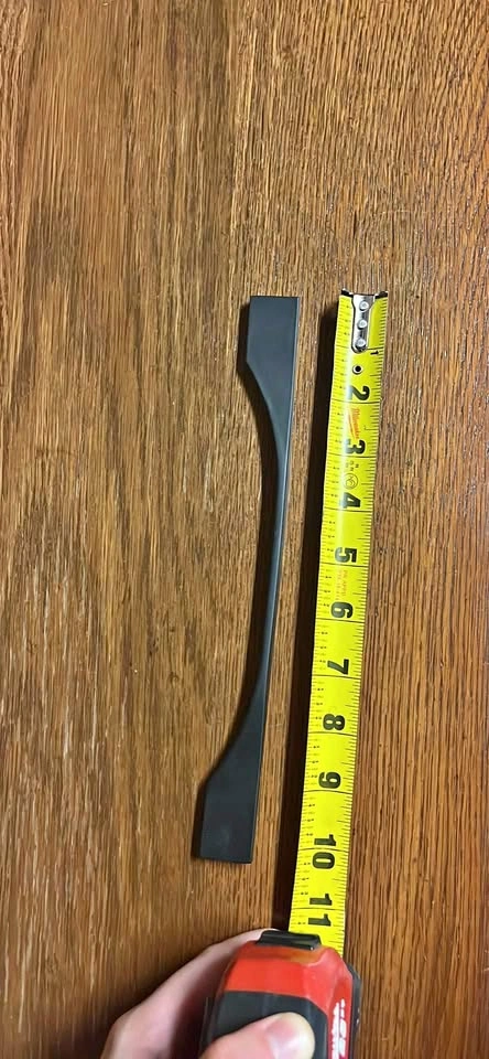 Matte Black Drawer Pulls (1 @ 10” 9 @ 8”)