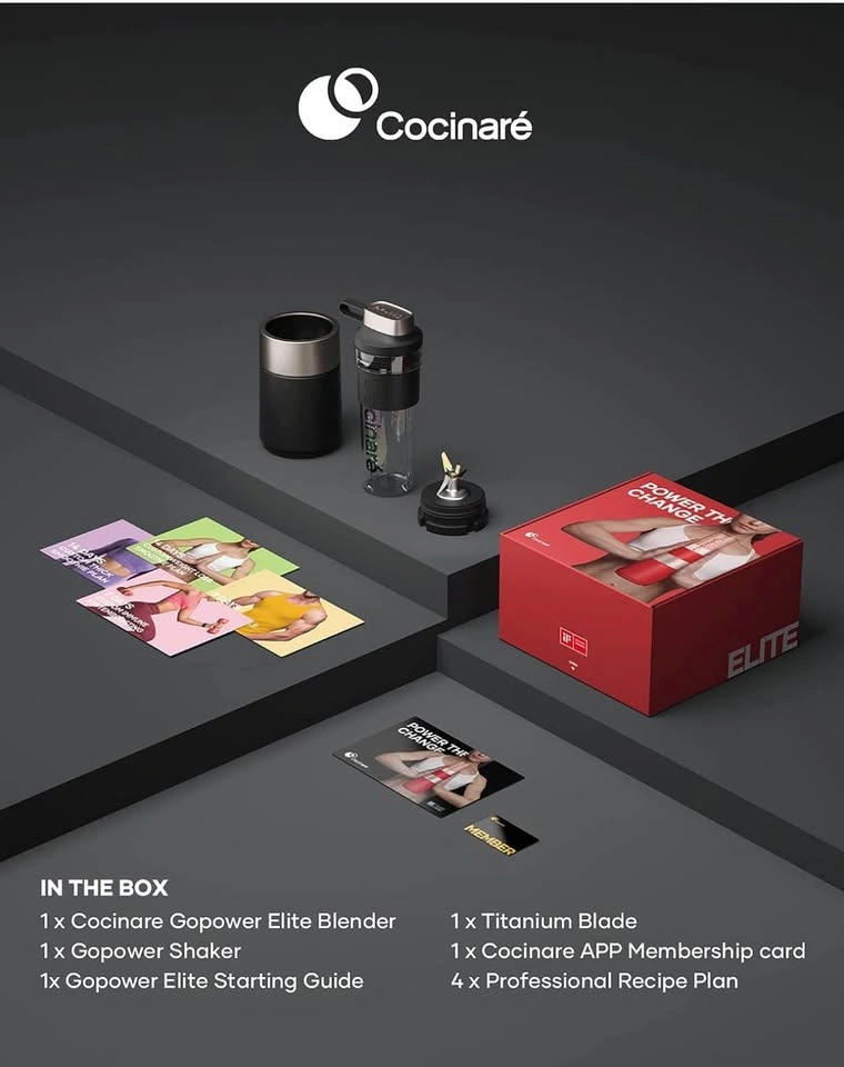Cocinaré Gopower Elite Personal Blender – 1100W Peak – New - photo 4