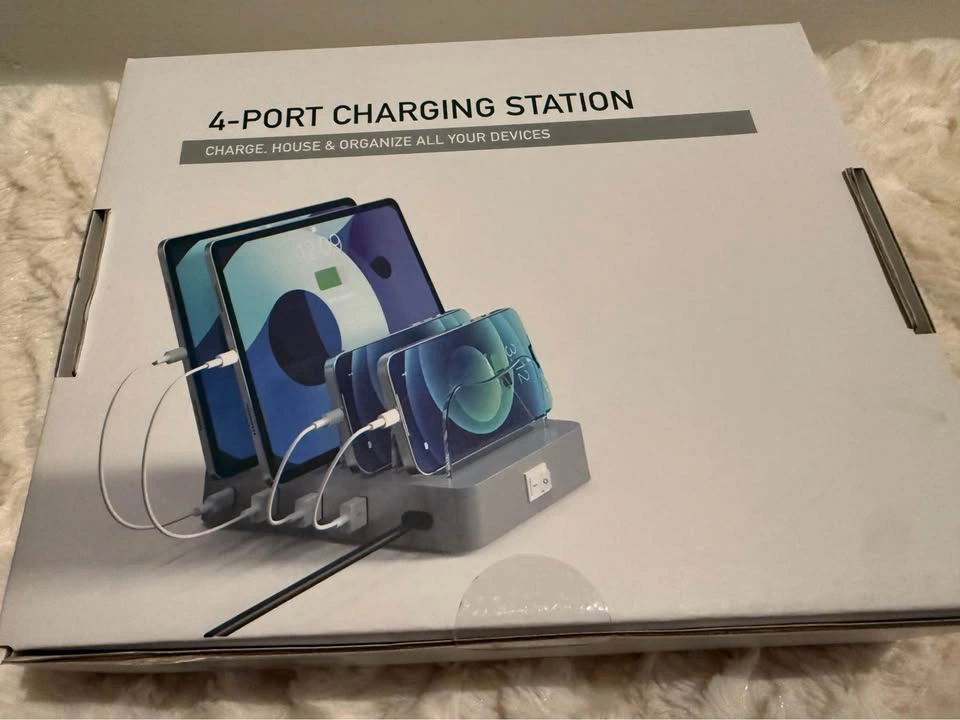 4-Port Charging Station PC004-Silver - photo 3