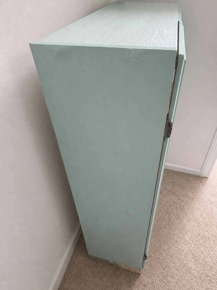 Custom Painted Storage Cabinet- Green - photo 2