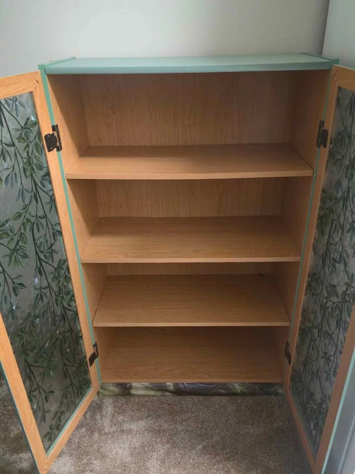 Custom Painted Storage Cabinet- Green - photo 3