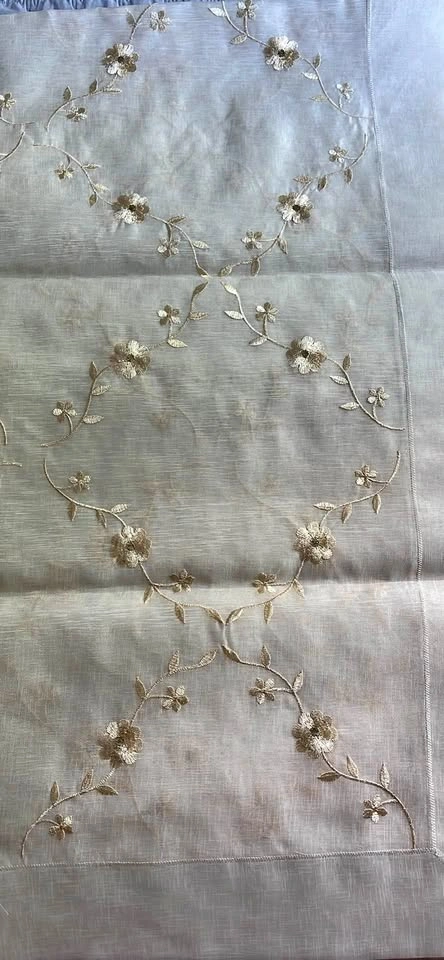 Embroidered table cloth