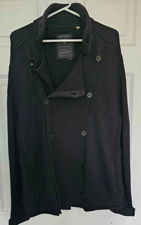 Guess Los Angeles Men's Heavy Knit Cardigan (Fits XL) - photo 4