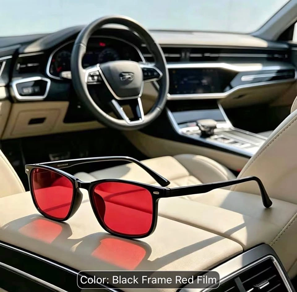 Black Frame Red Lens Sunglasses