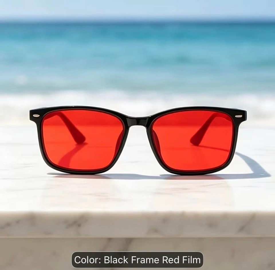Black Frame Red Lens Sunglasses - photo 2