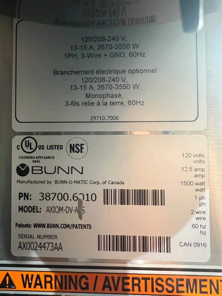 Bunn Axiom DV-APS Airpot Coffee Brewer - photo 2