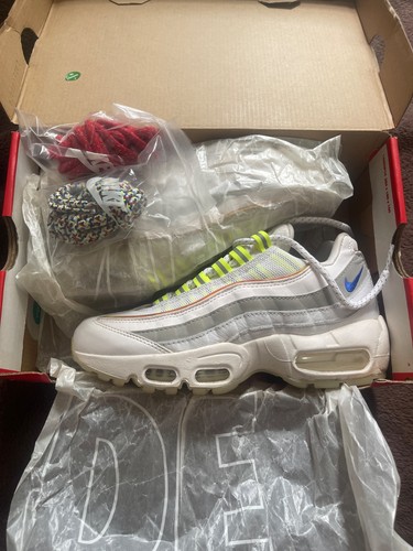 Nike Air Max 95 'De Lo Mío' White/Racer Blue-Grey Sz M4/W5.5