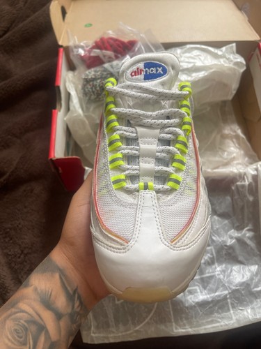 Nike Air Max 95 'De Lo Mío' White/Racer Blue-Grey Sz M4/W5.5 - photo 2