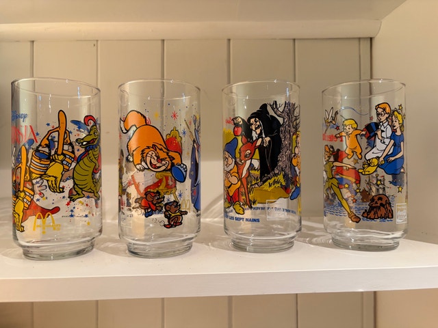 Walt Disney Promotional Drinking Glasses