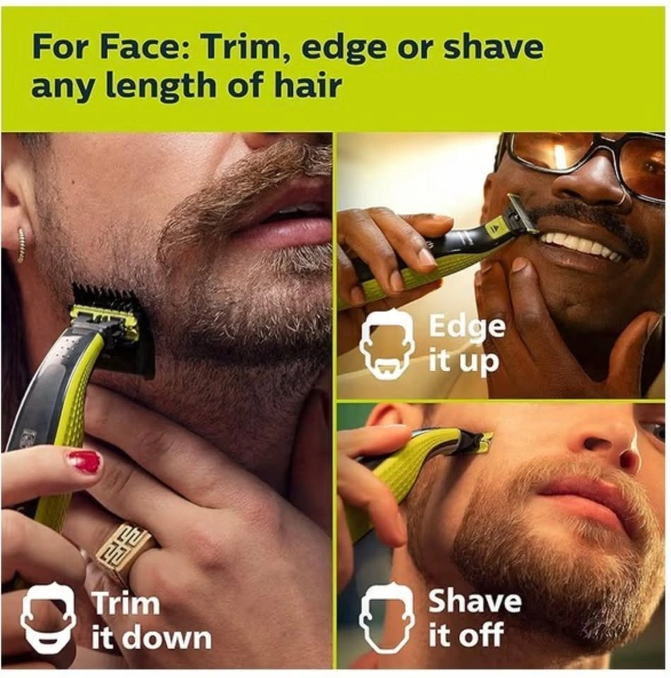 Philips OneBlade 360 Face, Wet & Dry, Trim, Edge & Shave - photo 2
