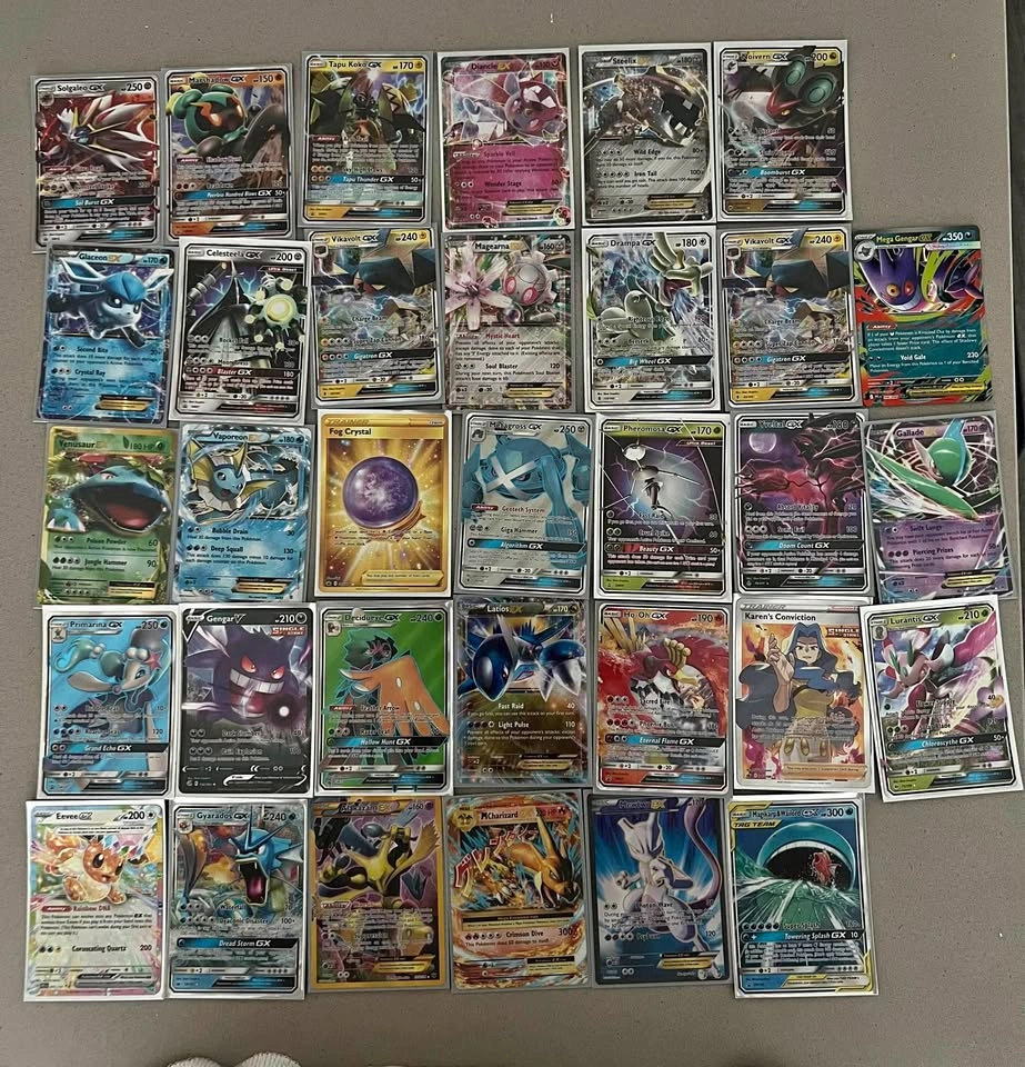 Variety of Pokemon Cards