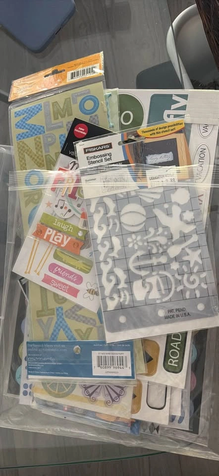 Large snowman punch, snowflake punch, scrapbook stickers, stenci - photo 3