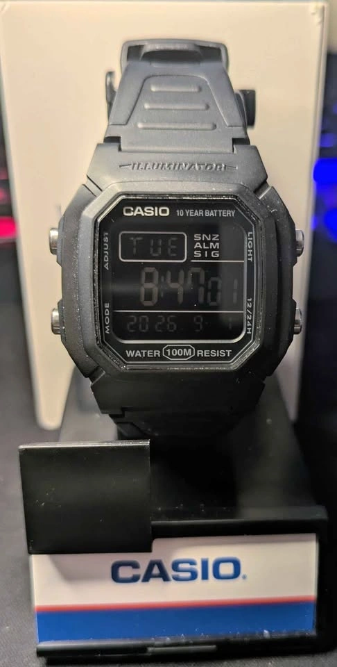 BNIB BLACK - Casio W-800H- 1BVCF - photo 3
