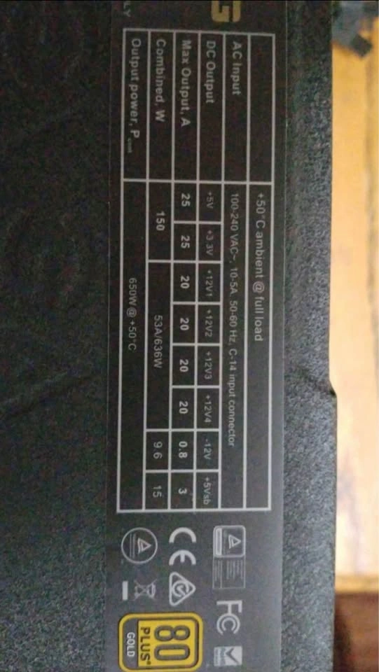 650w PSU PC power supply - photo 4