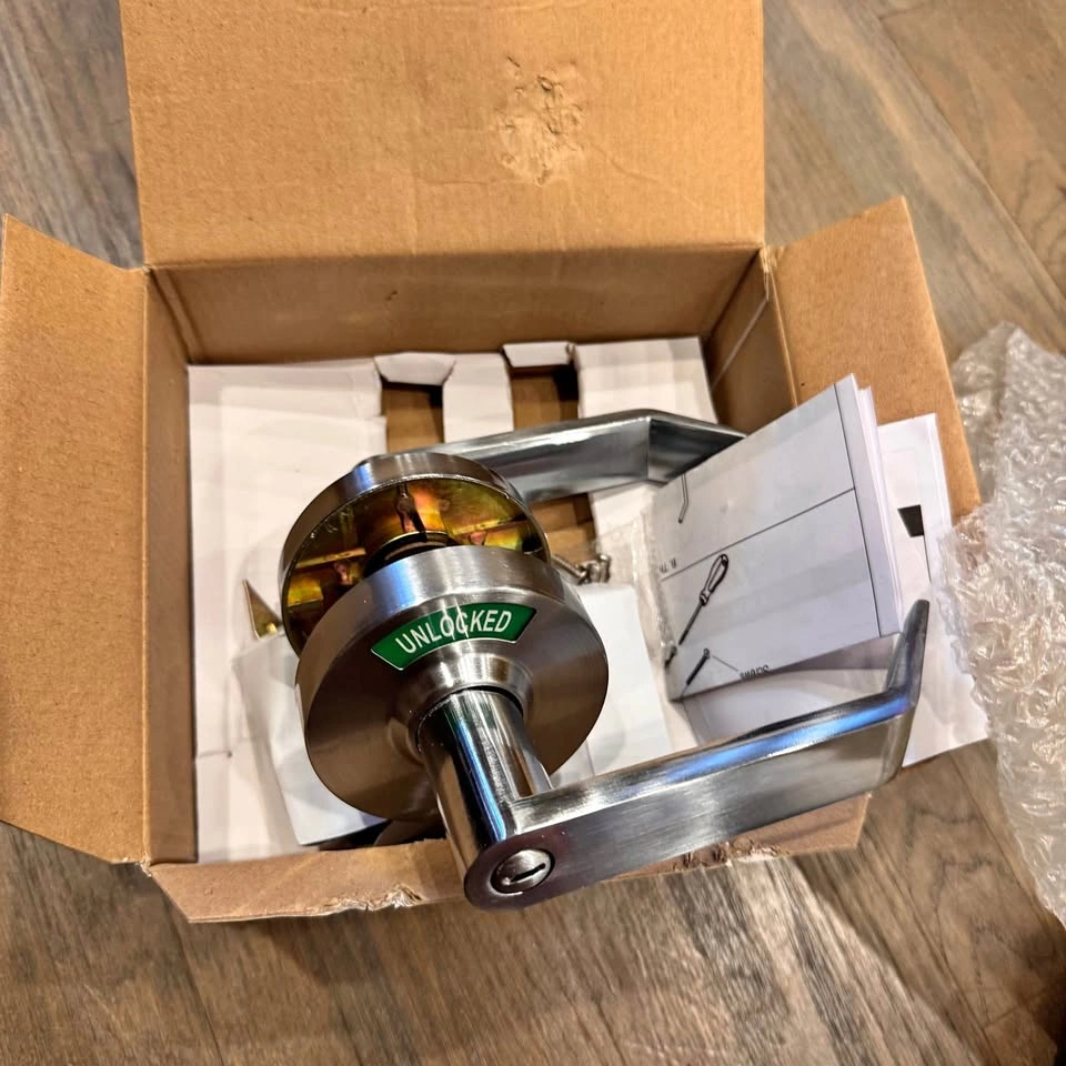 New Commercial Door Lever Lock with In-Use Indicator