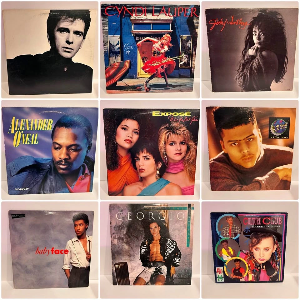 80s Pop & R&B Vinyl Lot – 9 Classic Albums