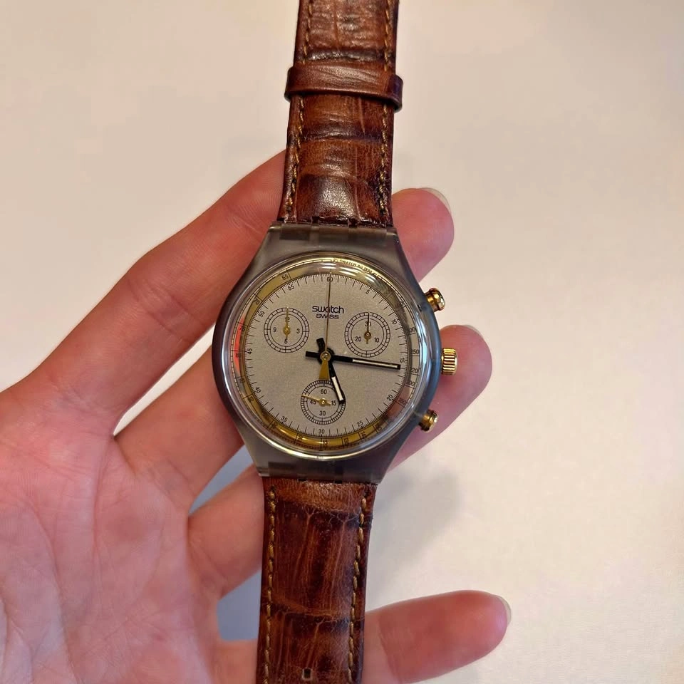 Collectible Vintage swatch watch-Goldfinger