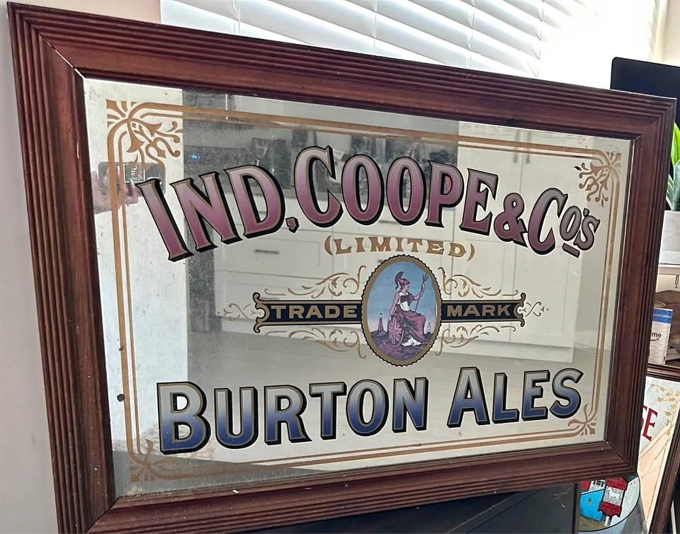 Vintage bar mirror