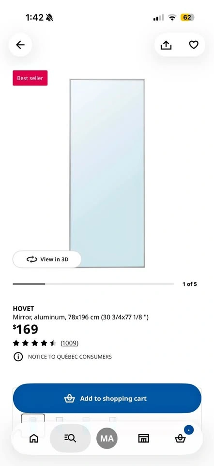 IKEA HOVET Mirror