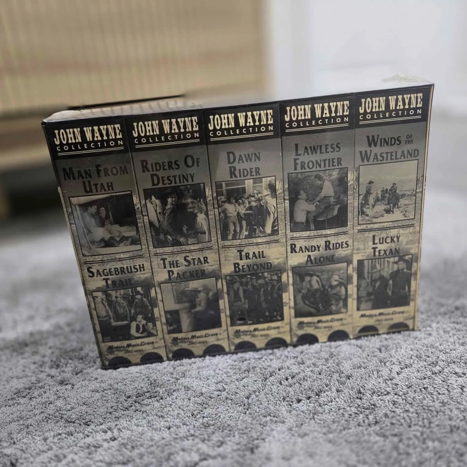 John Wayne Collection 10 VHS Tape Set Western Movies Sealed
