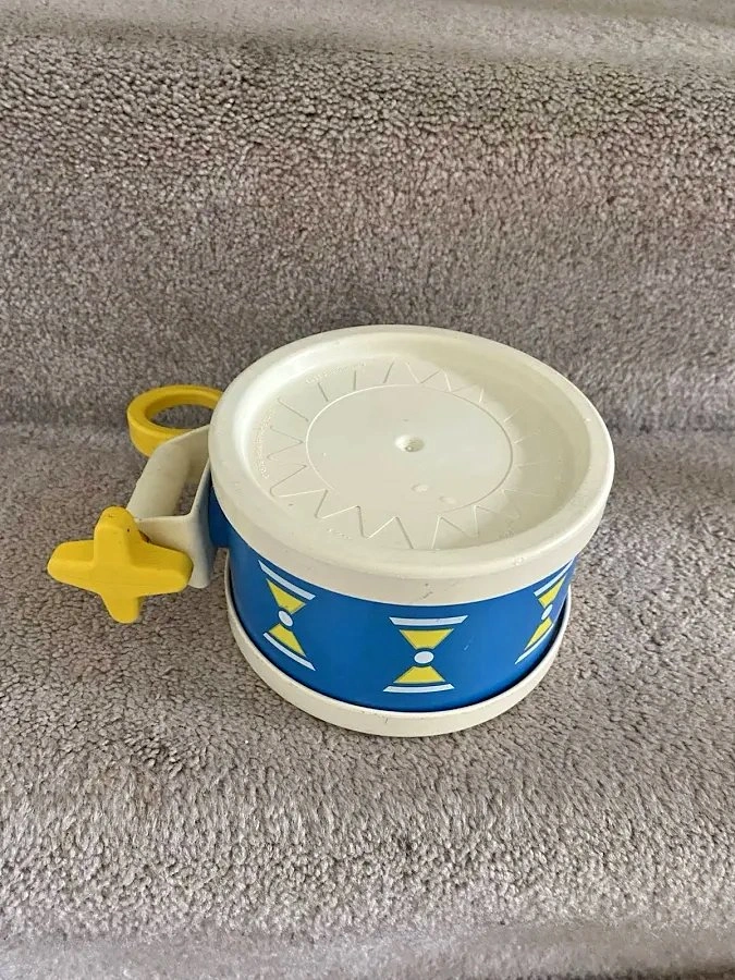 Vintage 1976 Fisher Price Toy Xylo Musical Drum #421