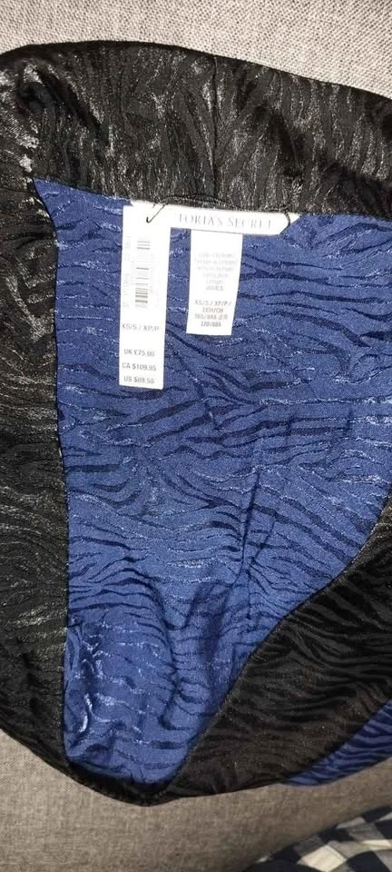 Victoria's Secret Satin Sleepwear Robe Kimono - Blue - XS/S - photo 4