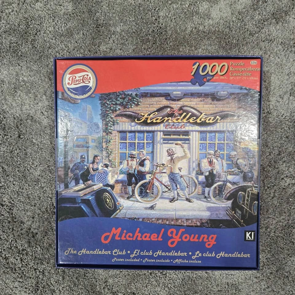 KI Puzzles Michael Young The Handlebar Club 1000 Piece Puzzle - photo 4