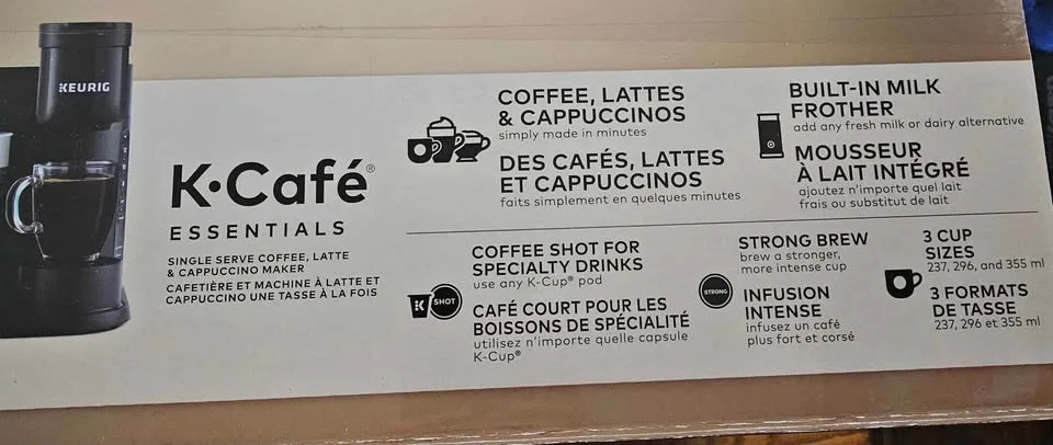 Keurig K-Café Essentials Latte & Cappuccino Maker image indicator(4)