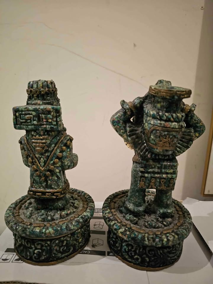 Vintage Aztec Mayan Statues - photo 2