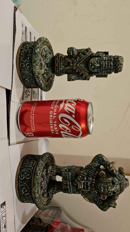 Vintage Aztec Mayan Statues - photo 4