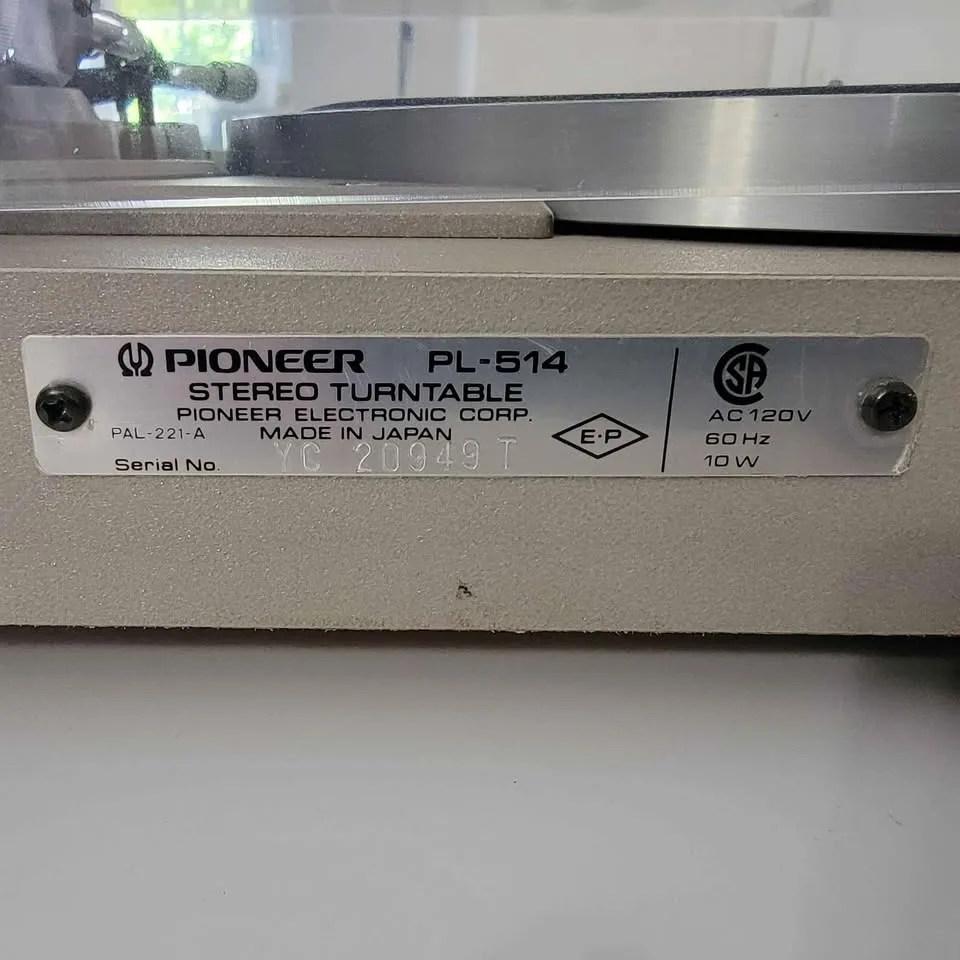 Vintage Pioneer Stereo Turntable image indicator(4)