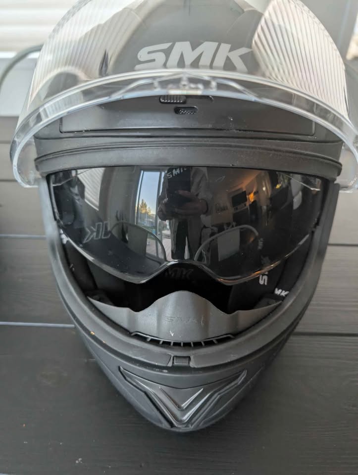 SMK Typhoon Motorcycle Helmet – Men’s Large - photo 3