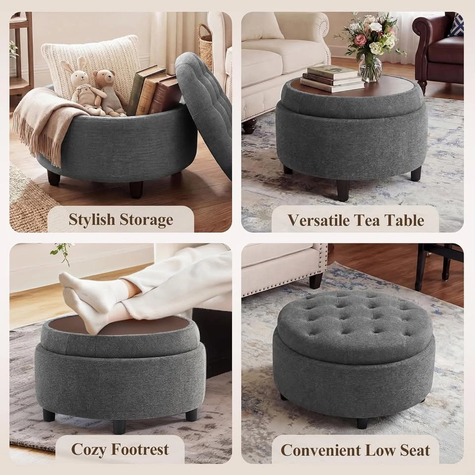 Reversible tufted ottoman coffee table - Brand new in box - photo 3