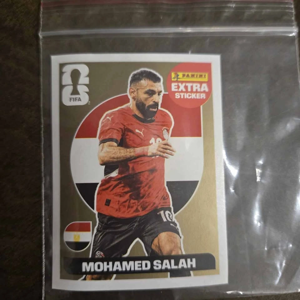 Mohamed Salah Panini Gold extra Sticker