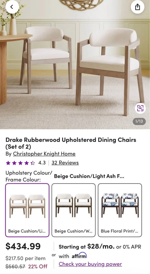 Brand New Solid Wood Armchairs / Dining Chairs – Set of 4 - photo 2