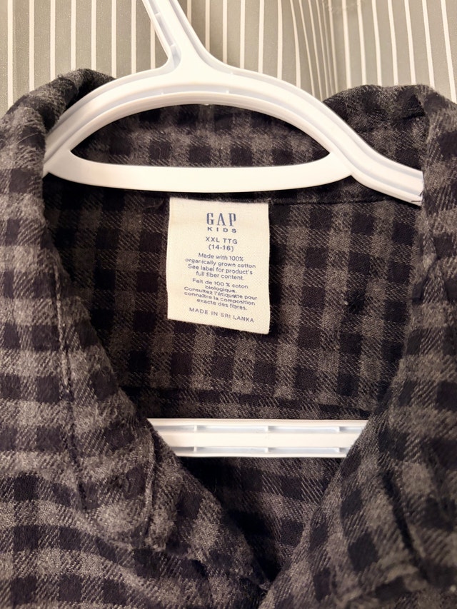 GAP kids long-sleeve flannel shirt XXL - photo 2