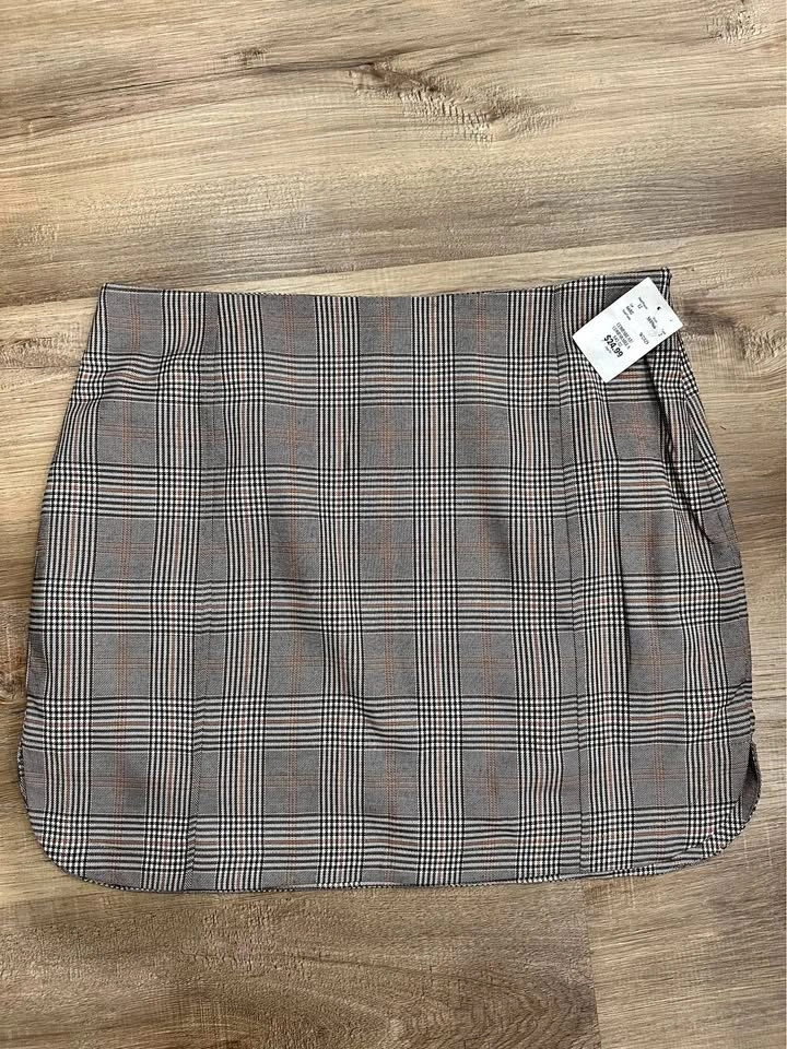 Steve Madden Plaid Mini Skirt XL