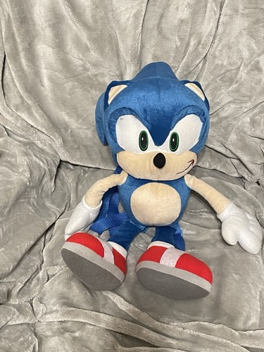 Sonic the Hedgehog Blue Plush Backpack Toy