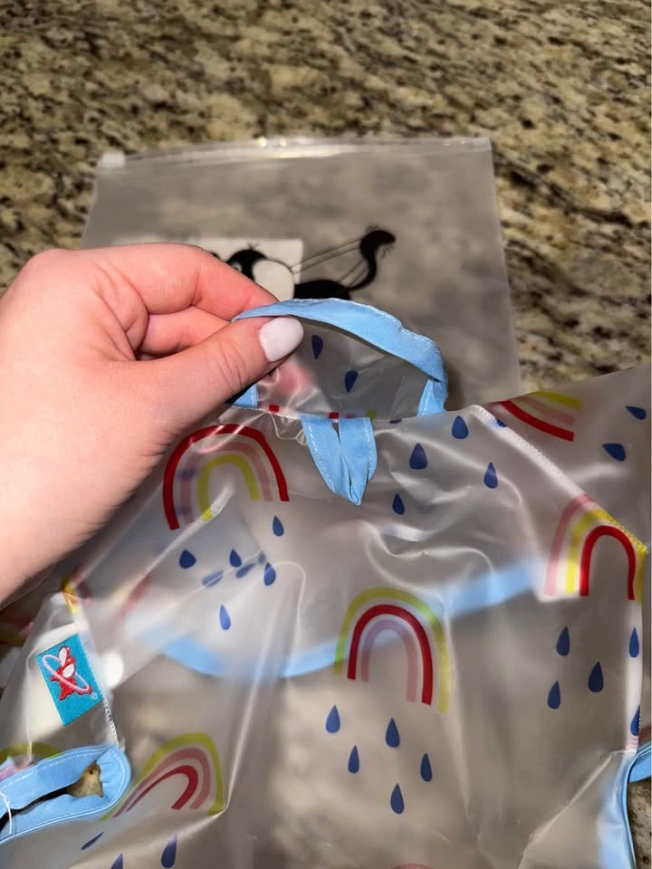 X Small Cute Blue Doggie Raincoat - photo 3