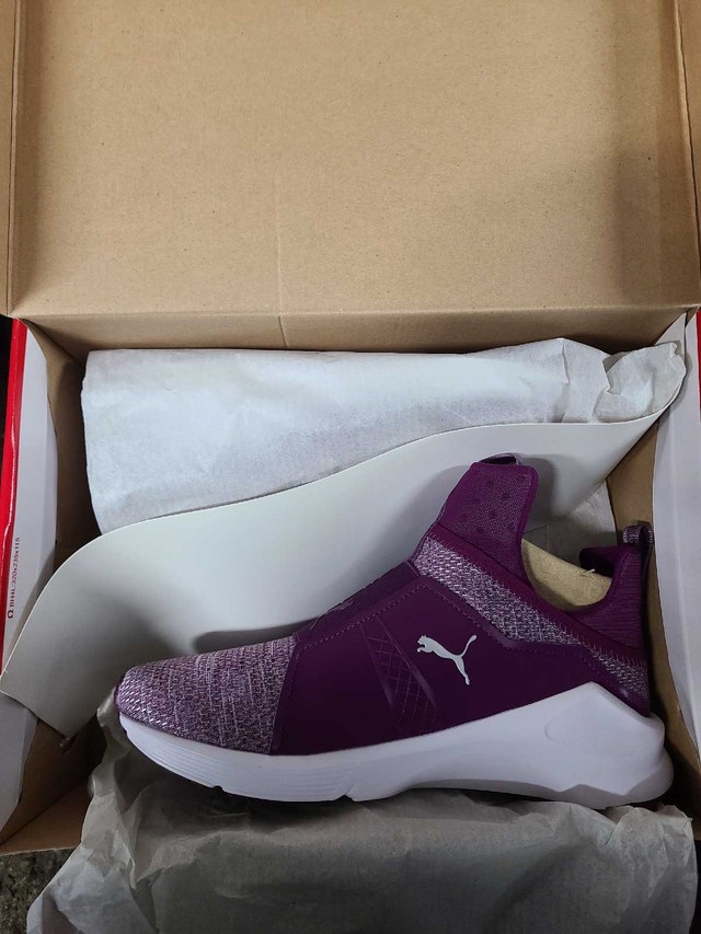 NEW Puma Fierce Dark Purple/White Women’s Slip On Sneakers