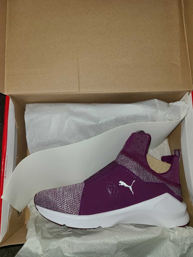 NEW Puma Fierce Dark Purple/White Women’s Slip On Sneakers - photo 2