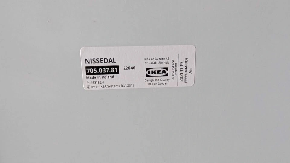IKEA NISSEDAL Wall Mirror (White, 65x65 cm) – Great Condition - photo 4