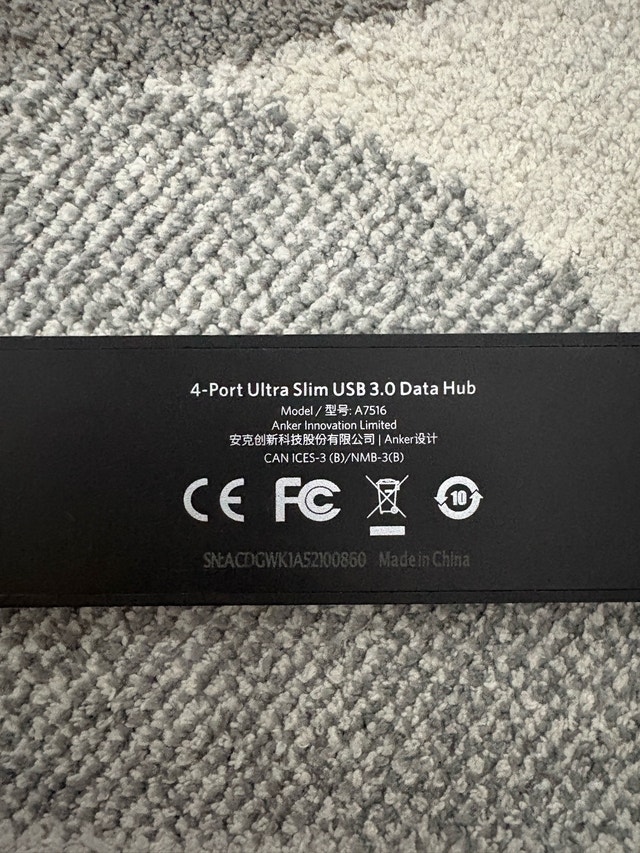 Anker 4-Port Ultra Slim USB 3.0 Data Hub - photo 2