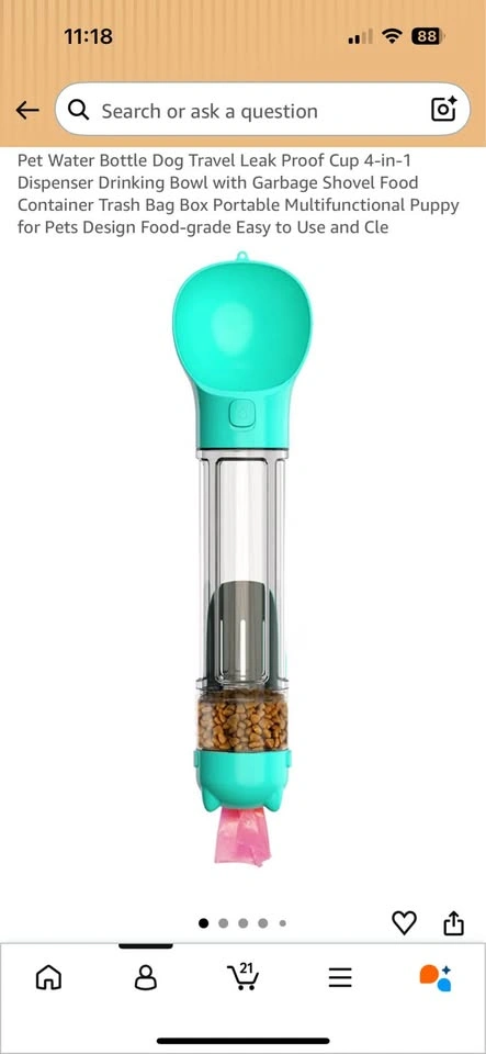 Pet Multifunctional Water Bottle - photo 4