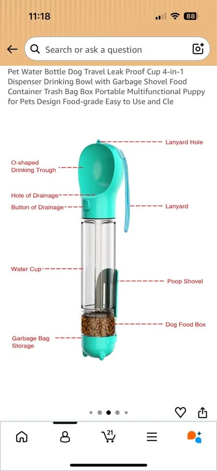Pet Multifunctional Water Bottle - photo 5