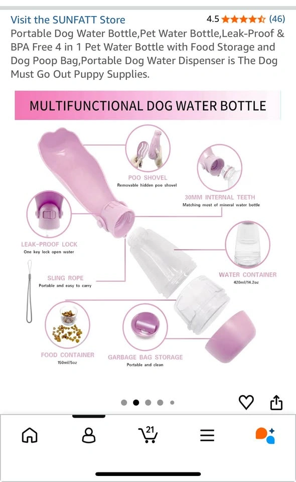 Multi Functional Pet Water Bottle - photo 3