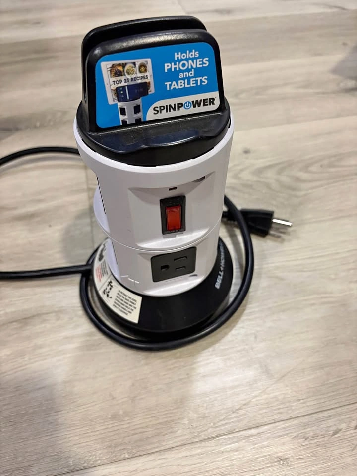 a Bell + Howell Spin Power charging station